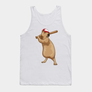 Capybara Baseball Baseball bat Tank Top